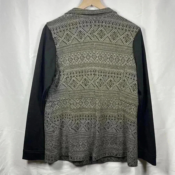 Maurices medium weight jacket womens large zip closure gray black - Picture 4 of 5